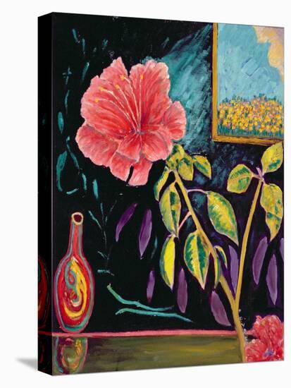 Hibiscus with Vase-Patricia Eyre-Stretched Canvas