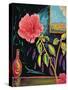 Hibiscus with Vase-Patricia Eyre-Stretched Canvas