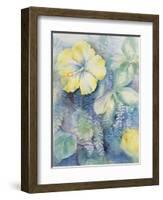 Hibiscus, Yellow-Karen Armitage-Framed Giclee Print