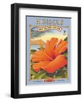 Hibiscus-Kerne Erickson-Framed Art Print