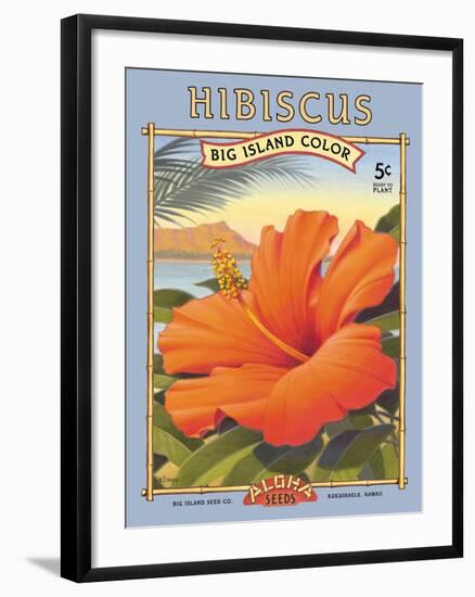 Hibiscus-Kerne Erickson-Framed Art Print