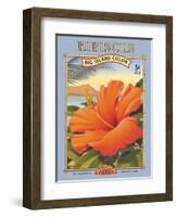 Hibiscus-Kerne Erickson-Framed Art Print