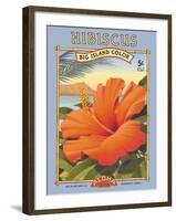 Hibiscus-Kerne Erickson-Framed Art Print