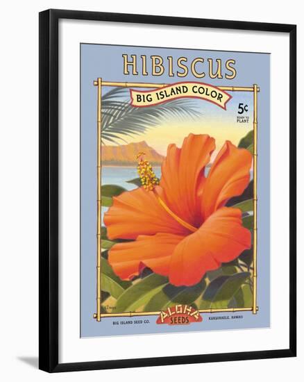 Hibiscus-Kerne Erickson-Framed Art Print