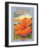 Hibiscus-Kerne Erickson-Framed Art Print