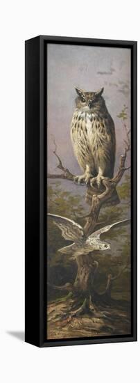 Hibou-Adolphe Yvon-Framed Stretched Canvas