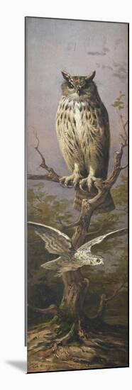 Hibou-Adolphe Yvon-Mounted Premium Giclee Print