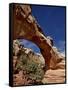 Hickman Bridge, Capitol Reef National Park, Utah, United States of America, North America-James Hager-Framed Stretched Canvas