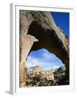 Hickman Natural Bridge, Capitol Reef National Park, Utah, USA-Charles Gurche-Framed Premium Photographic Print