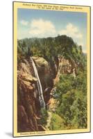 Hickory Nut Falls, Western North Carolina-null-Mounted Art Print