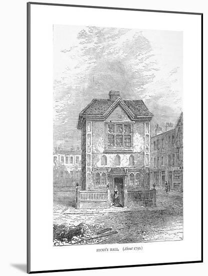 Hicks Hall, 1750. 1878-null-Mounted Giclee Print