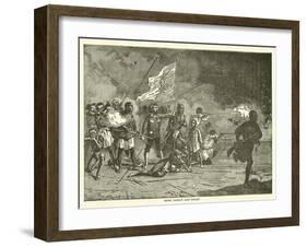 Hicks Pasha's Last Rally-null-Framed Premium Giclee Print