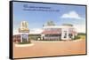 Hicks's Drive-In Restaurant, Roadside Retro-null-Framed Stretched Canvas