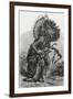 Hidatsa Warrior Dancing-Science Source-Framed Giclee Print