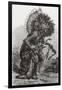 Hidatsa Warrior Dancing-Science Source-Framed Giclee Print