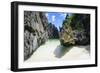 Hidden Bay with Crystal Clear Water in the Bacuit Archipelago, Palawan, Philippines-Michael Runkel-Framed Photographic Print