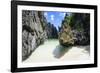 Hidden Bay with Crystal Clear Water in the Bacuit Archipelago, Palawan, Philippines-Michael Runkel-Framed Photographic Print