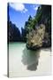 Hidden Bay with Crystal Clear Water in the Bacuit Archipelago, Palawan, Philippines-Michael Runkel-Stretched Canvas