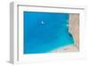 Hidden Beach Turquoise Waters-null-Framed Art Print