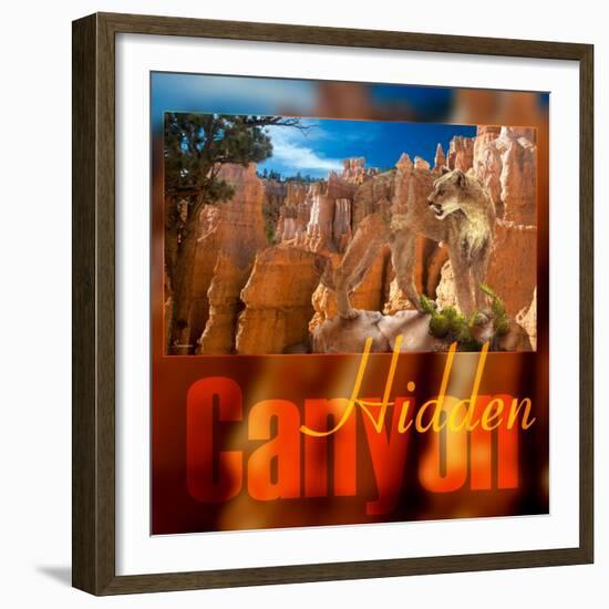 Hidden Canyon-3-Gordon Semmens-Framed Giclee Print