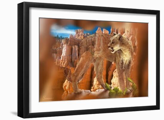 Hidden Canyon-7-Gordon Semmens-Framed Giclee Print