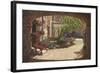 Hidden Garden - Villa Di Camigliano Tuscany-Richard Harpum-Framed Art Print