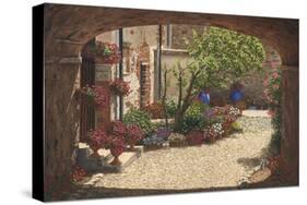 Hidden Garden - Villa Di Camigliano Tuscany-Richard Harpum-Stretched Canvas