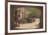 Hidden Garden - Villa Di Camigliano Tuscany-Richard Harpum-Framed Art Print