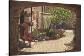 Hidden Garden - Villa Di Camigliano Tuscany-Richard Harpum-Stretched Canvas