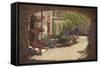 Hidden Garden - Villa Di Camigliano Tuscany-Richard Harpum-Framed Stretched Canvas