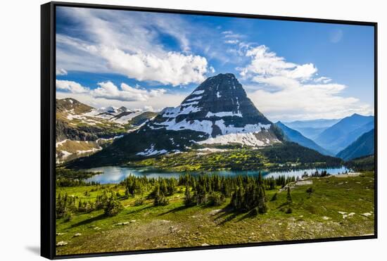 Hidden Lake, Glacier National Park, Montana-Yitzi Kessock-Framed Stretched Canvas