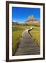 Hidden Lake Trail at Logan Pass under Clements Mountain, Glacier National Park, Montana-Russ Bishop-Framed Photographic Print