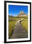 Hidden Lake Trail at Logan Pass under Clements Mountain, Glacier National Park, Montana-Russ Bishop-Framed Photographic Print