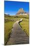 Hidden Lake Trail at Logan Pass under Clements Mountain, Glacier National Park, Montana-Russ Bishop-Mounted Photographic Print