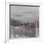 Hidden Pier (dark gray)-Patricia Pinto-Framed Art Print