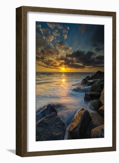 Hidden Stairs to the Beach in Carlsbad, Ca-Andrew Shoemaker-Framed Photographic Print