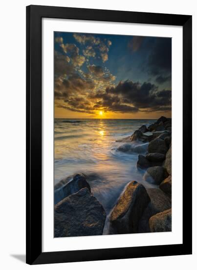 Hidden Stairs to the Beach in Carlsbad, Ca-Andrew Shoemaker-Framed Photographic Print