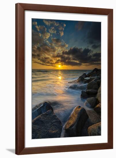 Hidden Stairs to the Beach in Carlsbad, Ca-Andrew Shoemaker-Framed Photographic Print