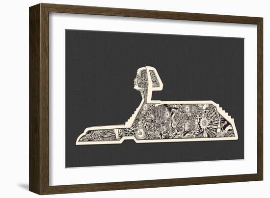 Hidden Technology inside the Sphinx-RYGER-Framed Art Print