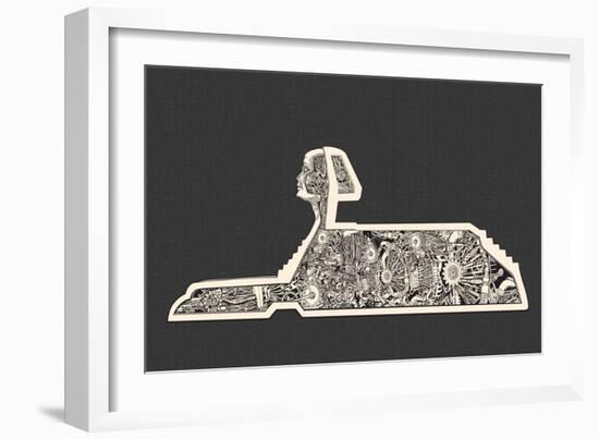 Hidden Technology inside the Sphinx-RYGER-Framed Art Print