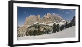 Hidden Valley Ski Area, Lagazuoi, UNESCO World Heritage Site, Dolomites, South Tyrol, Italy, Europe-Mark Doherty-Framed Premium Photographic Print