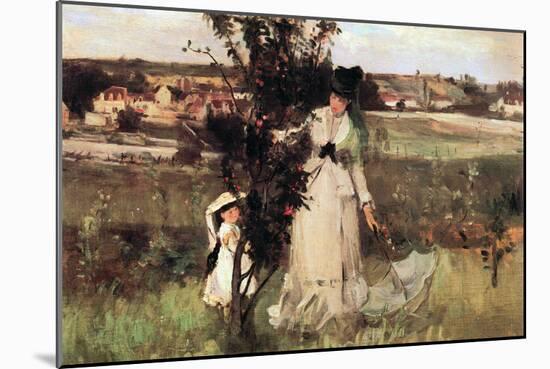 Hide-And-Seek-Berthe Morisot-Mounted Art Print