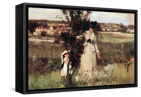 Hide-And-Seek-Berthe Morisot-Framed Stretched Canvas