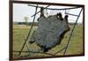 Hide Stretched on Native American Tanning Frame, North Dakota-Angel Wynn-Framed Photographic Print