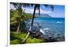 Hideaways Beach and the Na Pali Coast, Island of Kauai, Hawaii, USA-Russ Bishop-Framed Photographic Print