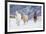 Hideout Ranch, Shell, Wyoming. Horse running through the snow.-Darrell Gulin-Framed Photographic Print