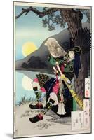 Hideyoshi Blowing a Conch Shell, from '100 Phases of the Moon'-Tsukioka Kinzaburo Yoshitoshi-Mounted Giclee Print