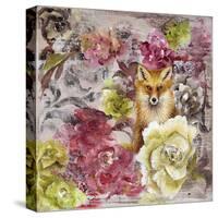 Hiding Fox-Gigi Begin-Stretched Canvas