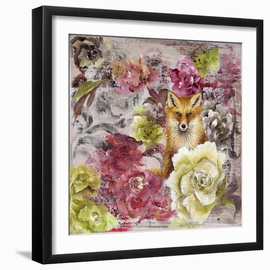 Hiding Fox-Gigi Begin-Framed Premium Giclee Print