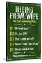 Hiding From Wife Bar Phone Fees Poster-null-Stretched Canvas